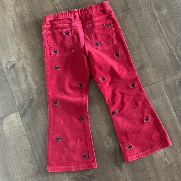 Ralph Lauren Corduroy Red Embroidered Pants Size 6X - Picture 6 of 7